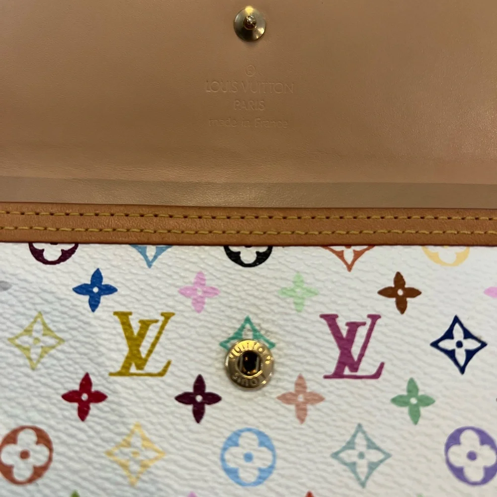 Louis Vuitton x Murakami Multicolour Monogram Porte Tresor Wallet/ WOC - Picture 6 of 12